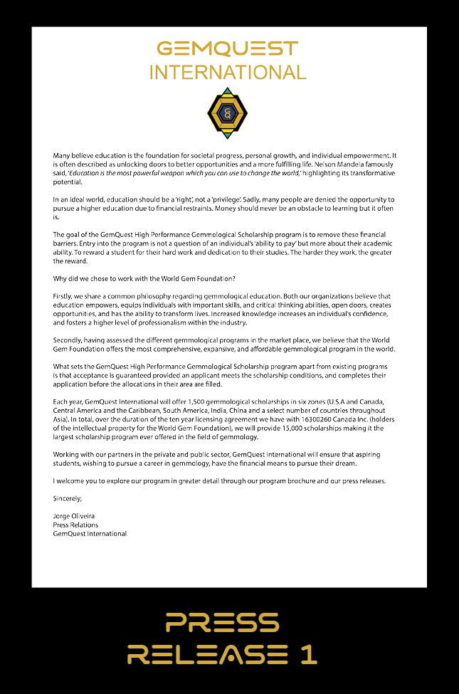 Press Release One