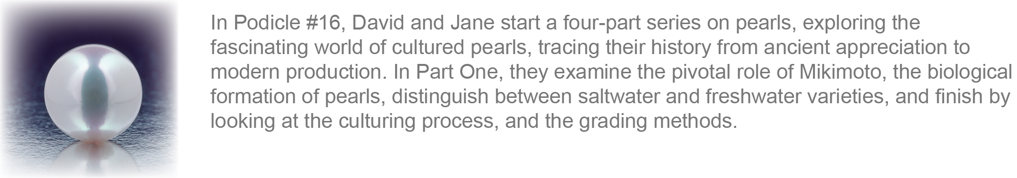 Pearls - Part One