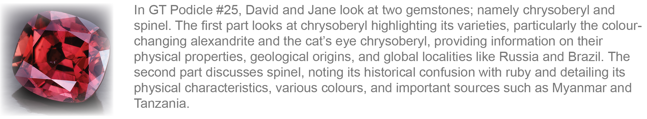 Chrysoberyl & Spinel