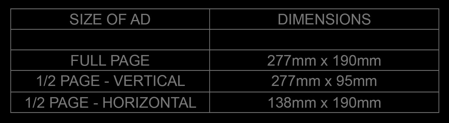 Gemmology Today Podicle Ad Sizes
